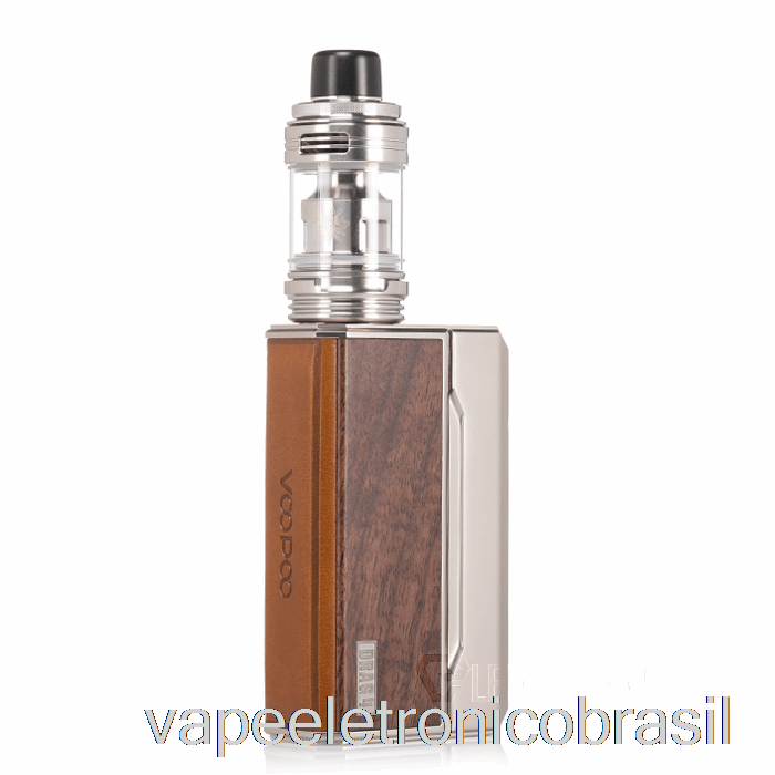 Vape Eletrônico Voopoo Drag 4 177w Starter Kit Ouro Pálido + Noz